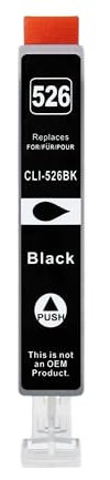 1 XXL Druckerpatrone kompatibel zu CLI-526 BK Schwarz für Canon PIXMA IP4850 IP4950 IX6550 MG5150 MG5250 MG5350 MG6150 MG6250 MG8150 MG8250 MX715 MX885 MX895