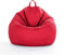 UGEFKMQ Indoor Outdoor Sitzsackkomfort-Sitzsack, Sitzsack-Innenseite, Waschbarer Bezug (Ohne Füllung), Gaming-Sitzsack-Bodenkissen,Rot,80Cm*90Cm