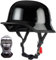 Retro Deutscher Stil Motorrad Halbhelm Retro Halbschalenhelm mit DOT/ECE Genehmigt Vintage Offenem Helm Jet-Helm Für Männer Und Frauen Fahrrad Cruiser Chopper Moped Roller K,XXL=63-64CM
