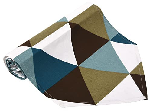 Yheonver Moderne Geometrische Dreieck-Muster Tischläufer - Polyester-Gewebe Tischplatte Dekoration Wohnkultur