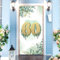 MONCAP 60. Geburtstag Deko Banner 180x90cm Hintergrund Grün Happy Birthday für Frauen Männer Geburtstagsfeier Party Deko
