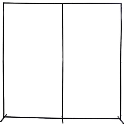 Quadratischer Metall Hochzeitsbogen Hintergrund Ständer, Schwarzer Traubogen, 230cm, Rankhilfe Spalier, Hochzeit Bogen, Ballonbogen Dekoration Rahmen für Geburtstag Party Zeremonie