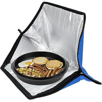HUGDSB Horno Solar portátil, Cocina Solar for Exteriores y Horno for Acampar, Horno de Cocina Plegable con Bolsa de Transporte for Barbacoa al Aire Libre y Campamento(Blue)