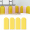 3D Wandpaneele Wandverkleidung Selbstklebend, PU Wasserdicht Wandpolster Kinderzimmer, Wandpaneele Gepolstert, Wandkissen Zum Aufhängen für Kopfteil Bett Ndkissen Kinderzimm (Gelb)