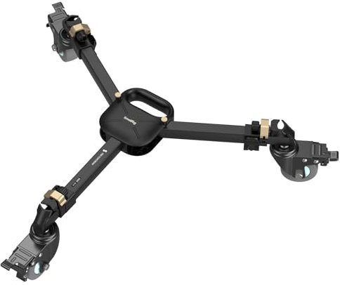SMALLRIG Chariot de Trépied Robuste à Verrouillage Rapide pour Photographie, avec Roues en Caoutchouc de 3 Pouces, Pieds Réglables, Capacité de 44,1 LB, Trépied pour Tournage et Photographie - 5020