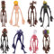 CHENGLI 8PCS Siren Realistic Mini -Figuren Set, Siren Realistic Figuren Party Kuchen Dekoration Supply Birthday Party Dekoration für Jungen Cupcake Geburtstagsfeier Desktop Dekoration