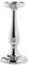 Fink [DL Magenta, Leuchter, Aluminium, vernickelt, glatt, silberfarben, L. 12,5 cm, B. 12,5 cm, H. 26 cm, D. 12,5 cm [SP]