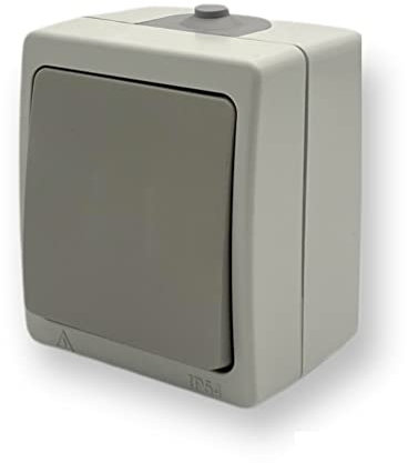 Aufputz Serienschalter IP54 Feuchtraum VDE (Aufputz Wechselschalter)