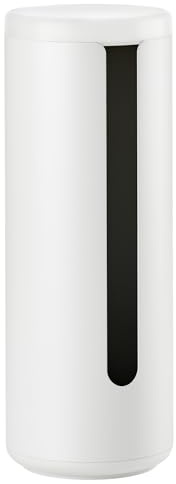 Zone Denmark Ume Toilettenpapieraufbewahrung für die Wand, Klopapierhalter Stehend aus Aluminium, Praktisches und Elegantes Badzubehör, Durchm. 15 cm, Höhe 40,5 cm, Weiß