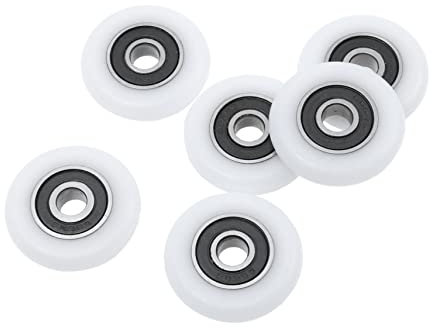 HOMSFOU 6pezzi Ruote Per Scorrevoli Ricambio Per Box Doccia Per Scorrimento Facile Installazione e Durabilità