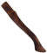 Axe Handle Beech Wood 14.6in Long Ax Handle Replacement Carbonized Hatchet with Curved End Smooth Resistant Axe Handles