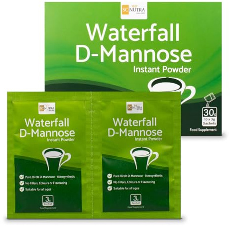 Vattenfall D-Mannose Instant Powder Påsar (10 x 3 g) - Cystit & UTI Relief - SC Nutra