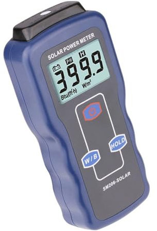 SM206 Misuratore di energia solare digitale Misuratore di irradianza solare per test di energia solare Misuratore di trasmissione solare