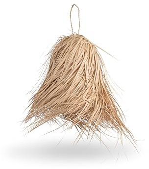 Marokkanischer Lampenschirm aus Naturfaser, handgefertigt, 30 x 40 cm, rustikaler Stil
