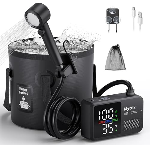 Mytrix Camping Duschset (Schwarz)