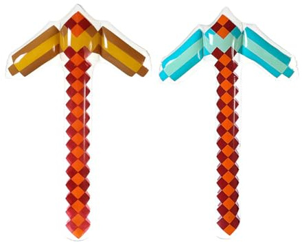 RmKbe 2pcs Inflatable Pickaxe Children Inflatable Toys Kids Party Role Play Pool Toys Halloween Accessory for Swimming Pool Beach Party Supplies