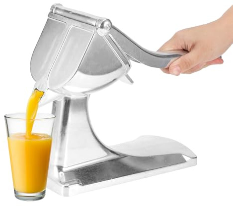 Lemon Juicer Squeezer - Manual Fruit Press Extractor for Kitchen | Non-Slip Citrus Juicer, Easy Handheld Tool for Commercial Home Camping, Perfect for Lemon Orange Tomato, 23x9x23.5cm Aluminum Alloy
