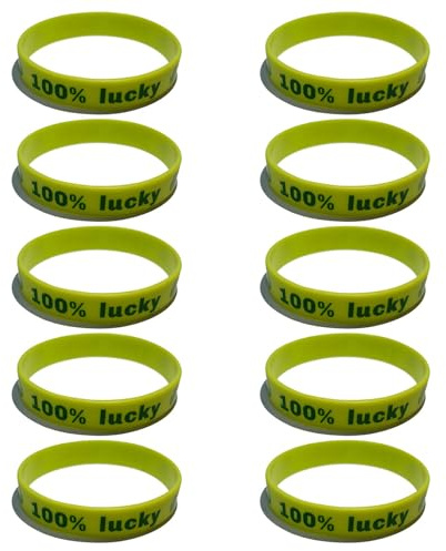 Generisch 10 Stück Silikon Armband St Patrick ' s Day, Urlaub, Festival, Geschenk für, Bühnenaufführung, Geschenk, Geschenke, Silikon Armband