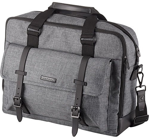 LIGHTPAK 46163 Laptoptasche Twyx, Businesstasche mit Tragegriff und Schultertrageriemen, Notebooktasche, Tablettasche, Tragetasche, Sporttasche, Tasche aus Polyester, ca. 31 x 40 x 12 cm, Grau