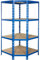 Callidus schwerlast Eckregal Rio für 60 cm Tiefe Regale | ✓ 179x90x90x60cm | ✓ blau | ✓ 4 Böden je max. 175 kg Tragkraft | ✓ Schwerlastregal Metallregal Lagerregal Kellerregal Werkstattregal