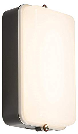 Knightsbridge 230V IP54 5W LED Security Amenity Bulkhead C/W M-Sensor Black