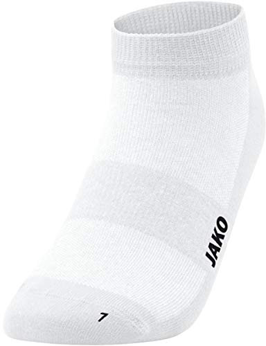 JAKO Unisex Füßlinge 3er-Pack, Weiß, 43-46