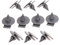 40pcs Radzierblenden Radlauf-Clips R50 R52 R53 R56 Außen aus Kunststoff