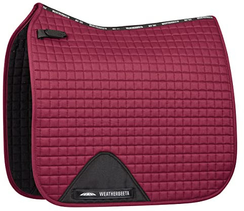 WeatherBeeta Prime Dressage Saddle Pad, Maroon, Full