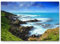 Paul Sinus Art Leinwandbilder | Bilder Leinwand 120x80cm Steinküste Neuseelands