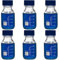 Karter Scientific 250ml Glass Round Media Storage Bottles with GL45 Screw Cap, Borosilicate Glass, 251L5 (Case of 6)
