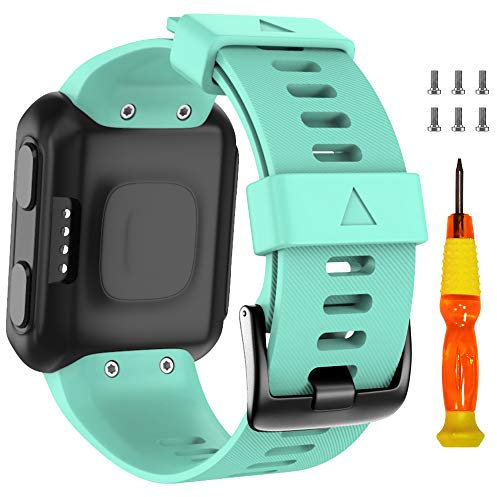 ANBEST Silikon Armband Kompatibel mit Forerunner 35/Approach S10 Armbänder, Weiches Silikon Uhrenarmband Sport Ersatzarmband für Forerunner 35/Approach S10 (Minze)