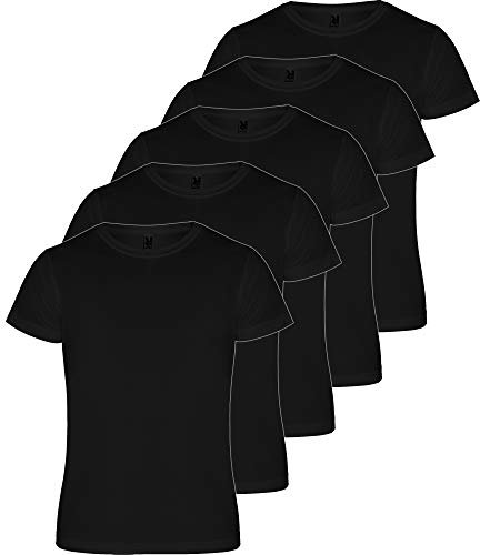 ROLY Camimera Lot de 5 t-Shirts de Sport Respirants pour Le Fitness ou la Course à Pied