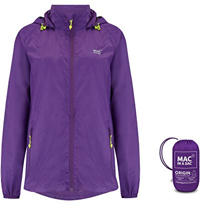 Mac in a Sac Herren Origin II - Waterproof Packable Jacket Regenjacke, Purple, M