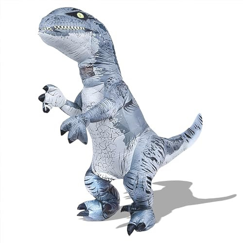 PARAYOYO Costume da Dinosauro Gonfiabile Costume Dinosauro Gonfiabile Adulto Costume Trex Costume Velociraptor