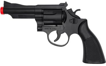 Funidelia | Pistola de policía para Hombre Guardia, Agente, FBI, Profesiones - Accesorios para Adultos, Accesorio para Disfraz - Negro