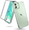 GAPlus iPhone 12 Mini 5.4 Front and Back Case, 【Built in Screen Protector】 Transparent Clear Full Protection PC Hard Soft Slim Thin Cover Bumper Shockproof For iPhone 12 Mini