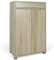 BAKAJI Mueble Zapatero Casa 5 estantes Porta Zapatos 2 Puertas cajón Armario Madera Roble, estándar