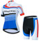 La Dearchuu Damen Radtrikot Set, Kurzarm Fahrradtrikot mit 3+1 Gesäßtaschen und 3D Gepolsterte Radhose Set Atmungsaktiv Schnell Trocknend für Radfahren MTB Jogging
