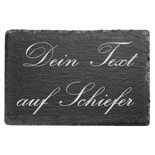 Jackplott Text als Laser Gravur auf Schiefer / Stein persönlich angepasst individuell. Ob als Geschenk Hochzeiten,Geburtstage,Jubiläum,Gedenktafel,Grabplatte oder einfach als Deko. (60 x 30 cm)