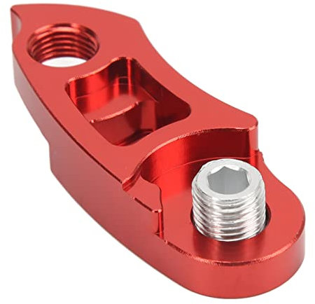 SPYMINNPOO Schaltauge Verlängerung, Fahrrad Aluminiumlegierung, Heckhaken Verlängerung, Fahrradrahmen, Heckhaken Verlängerung für 36T 56T(Rot)