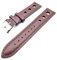 Racing Rally Uhrenarmband mit Löchern aus echtem Leder 18 19 20 21 22 mm Schwarz Braun Größe und Farben wählbar Schnellverschluss, 20mm