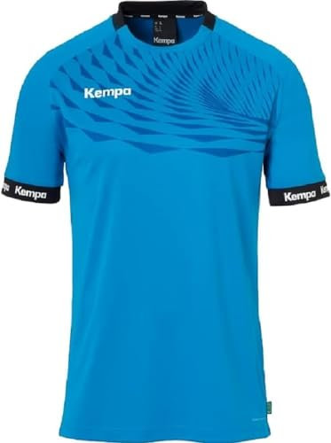 Kempa Wave 26 Shirt Tee Shirt t-Shirt de Sport à Manches Courtes Vetement Fonctionnel Handball Gym Jogging Running Maillot Homme , Bleu Kempa/Bleu Roi, XL