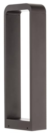 Lindby LED Außenleuchte Emima (spritzwassergeschützt (Modern) in Schwarz aus Aluminium (1 flammig,) - Wegeleuchte Pollerleuchte Wegelampe Sockelleuchte