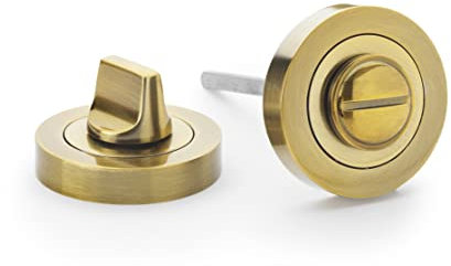 Antique Brass Bathroom Door Internal Thumb Turn & Release Privacy Door Lock Set