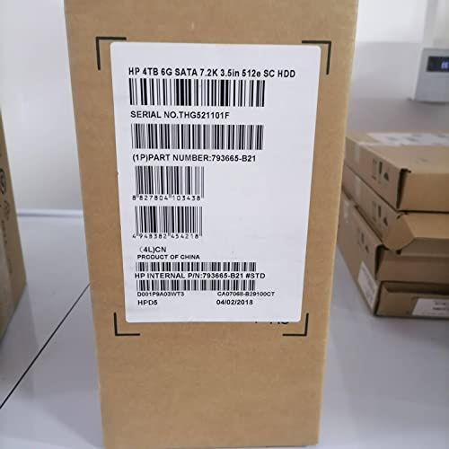 MIDTY HDD für 4 TB 3,5 Zoll SATA 128 MB 7200 U/min für interne HDD für Server HDD für 793665-B21 793761-001