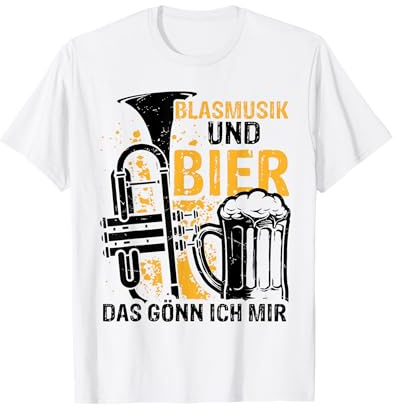 Blasmusik Und Bier Das Gönn Ich Mir Party Bier Hopfen T-Shirt