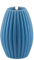 Deluxe Homeart Stripe Flammenlose LED Kerze - mit Real Flame™ Technologie - Batteriebetriebene Kerze (10 x 15 cm, eisblau)