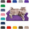 PatchHome Katzenbett – Oeko-TEX Zertifiziert – Katzenmöbel – mit recyceltem Styropor gefüllt – Katzensofa – Made in Germany – 50x40x15 cm – Lila