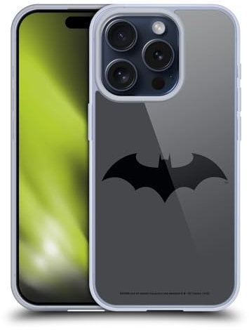 Head Case Designs Officially Licensed Batman DC Comics Hush Logos Gel Case [Military Grade Protection] Compatible With Apple iPhone 15 Pro