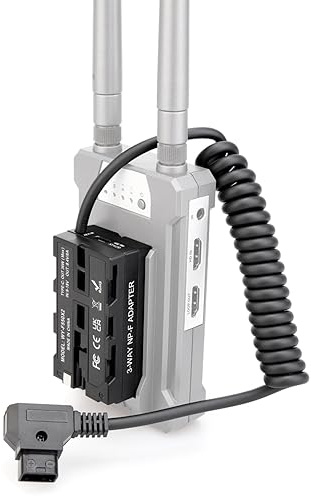 Andoer D-Tap auf doppelseitige NP-F-Dummy-Batterie + Typ-C auf NP-FZ100 Dummy-Batterie Spiralkabel DC-Koppler-Zubehör für Sony A7C A7M4 A7R4 A1 FX3 ZV-E1 Kamera/Monitore/LED-Videoleuchte/Mikrofon